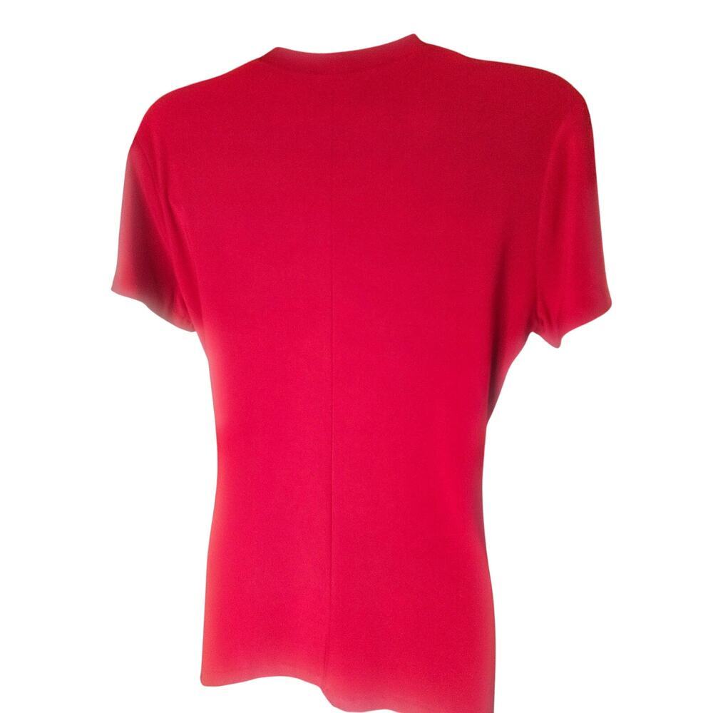 Naomi Kamali‎ Vintage Red Butterfly Top Sz M Stretchy NWOT - Picture 4 of 10